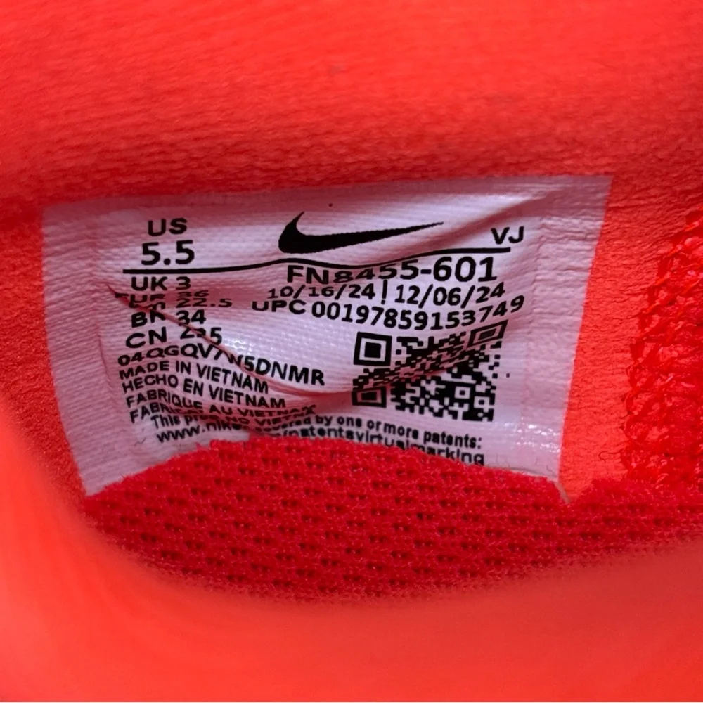Nike Zoom Fly 6 Women's Running Shoes Bright Crimson/Lime Blast, Size 5.5 - Picture 10 of 10